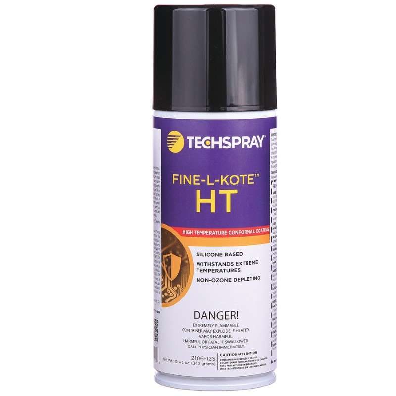 Fine-L-Kote™ HT High-Temperature Silicone Conformal Coating, 12oz Aerosol